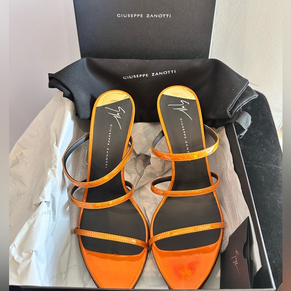 Giuseppe Zanotti Shoes - Giuseppe Zanotti Strappy Orange Heels
